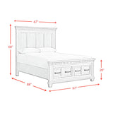 Elements International - Mccoy Queen Bed - Charcoal - Dark Brown|Dark Gray Wood - Beds - Additional View 10