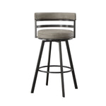 Steve Silver Furniture - Gene 30" Bar Stool - Dark Gray|Black Wood - Stools