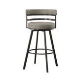 Steve Silver Furniture - Gene 30" Bar Stool - Dark Gray|Black Wood - Stools
