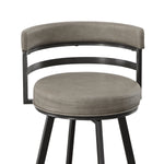 Steve Silver Furniture - Gene 30" Bar Stool - Dark Gray|Black Wood - Stools - Additional View 4