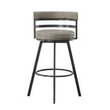 Steve Silver Furniture - Gene 30" Bar Stool - Dark Gray|Black Wood - Stools - Additional View 5