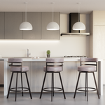 Steve Silver Furniture - Gene 30" Bar Stool - Dark Gray|Black Wood - Stools - Additional View 7