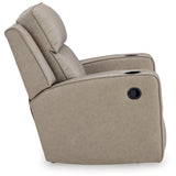 Ashley Furniture - Lavenhorne Recliner - Pebble - Pearl Silver Faux Leather - Recliners - Additional View 4