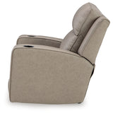 Ashley Furniture - Lavenhorne Recliner - Pebble - Pearl Silver Faux Leather - Recliners - Additional View 6