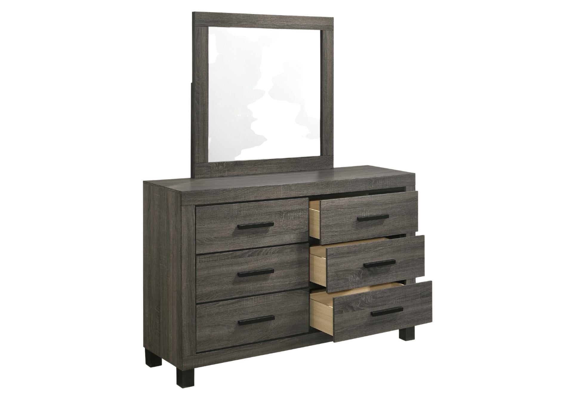 ash grey dresser Fameill for Bedroom, 9 Drawer Wide Dresser Organizer with Charging Station, Tall Dresser for Hallway, Wood Dresser with Metal Handles, : Home & Kitchen It is fitted with 6 soft Bronyan Dark Gray Dresser