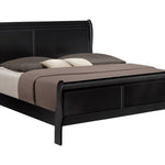 Louis Philip Queen Bed - Black