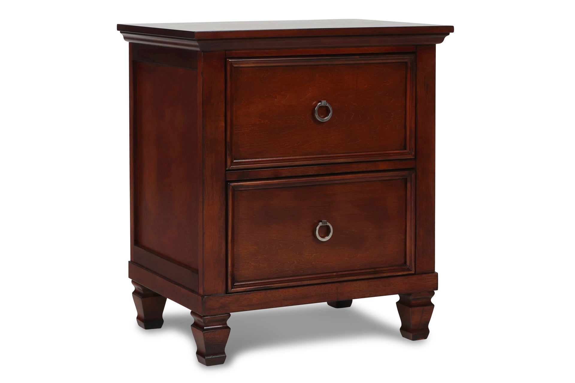 New Classic - TAMARACK CHERRY NIGHTSTAND - Dark Brown Wood - Nightstands