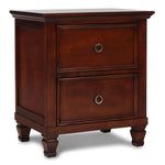 New Classic - TAMARACK CHERRY NIGHTSTAND - Dark Brown Wood - Nightstands