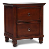 New Classic - TAMARACK CHERRY NIGHTSTAND - Dark Brown Wood - Nightstands