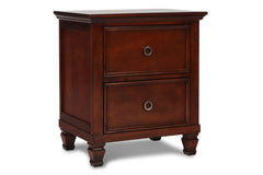 New Classic - TAMARACK CHERRY NIGHTSTAND - Dark Brown Wood - Nightstands