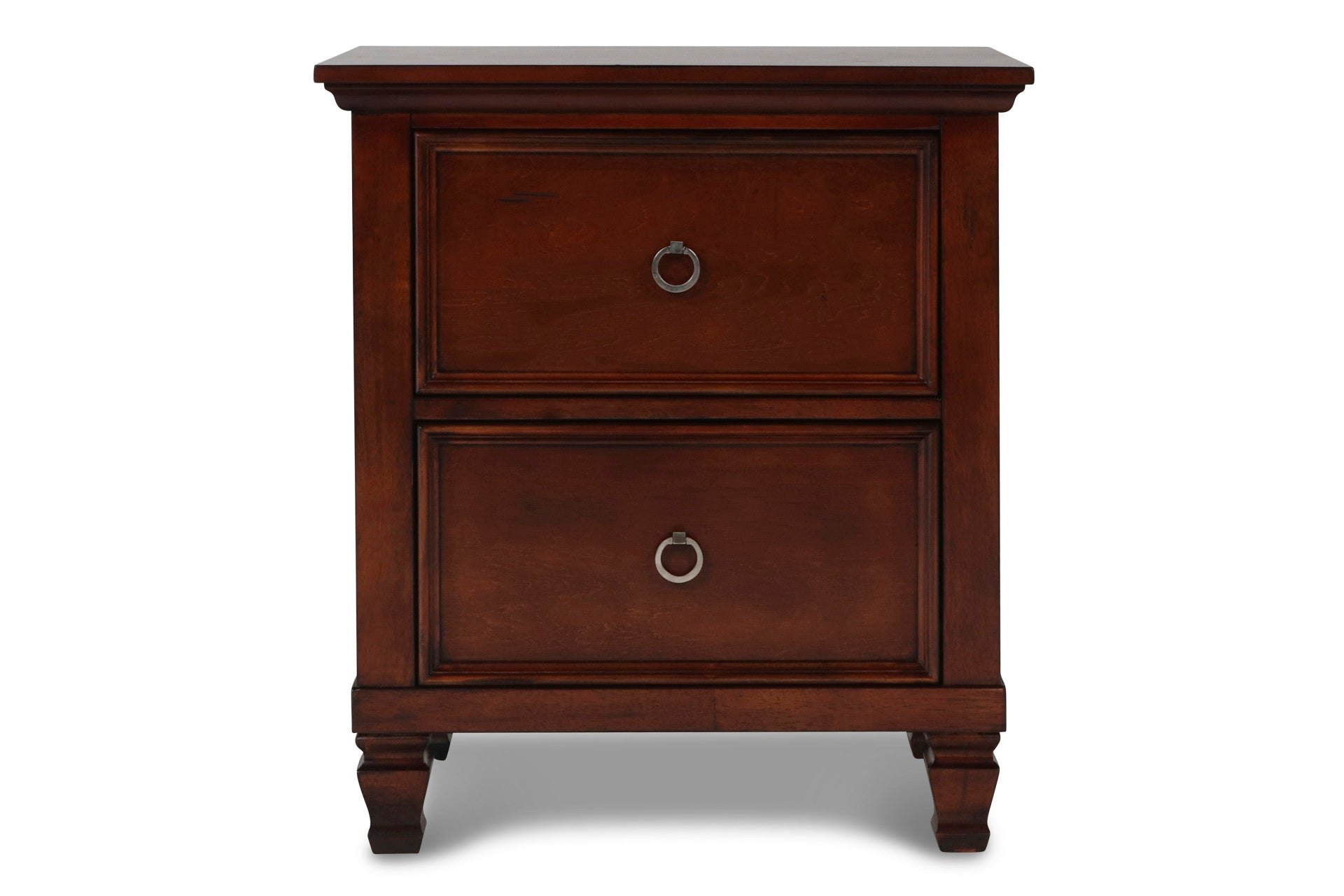 New Classic - TAMARACK CHERRY NIGHTSTAND - Dark Brown Wood - Nightstands - Additional View 1