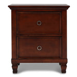 New Classic - TAMARACK CHERRY NIGHTSTAND - Dark Brown Wood - Nightstands - Additional View 1