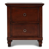 New Classic - TAMARACK CHERRY NIGHTSTAND - Dark Brown Wood - Nightstands - Additional View 1