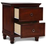 New Classic - TAMARACK CHERRY NIGHTSTAND - Dark Brown Wood - Nightstands - Additional View 2