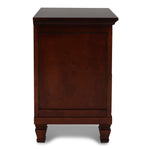 New Classic - TAMARACK CHERRY NIGHTSTAND - Dark Brown Wood - Nightstands - Additional View 3