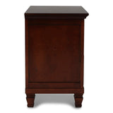 New Classic - TAMARACK CHERRY NIGHTSTAND - Dark Brown Wood - Nightstands - Additional View 3