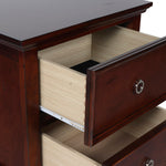 New Classic - TAMARACK CHERRY NIGHTSTAND - Dark Brown Wood - Nightstands - Additional View 4