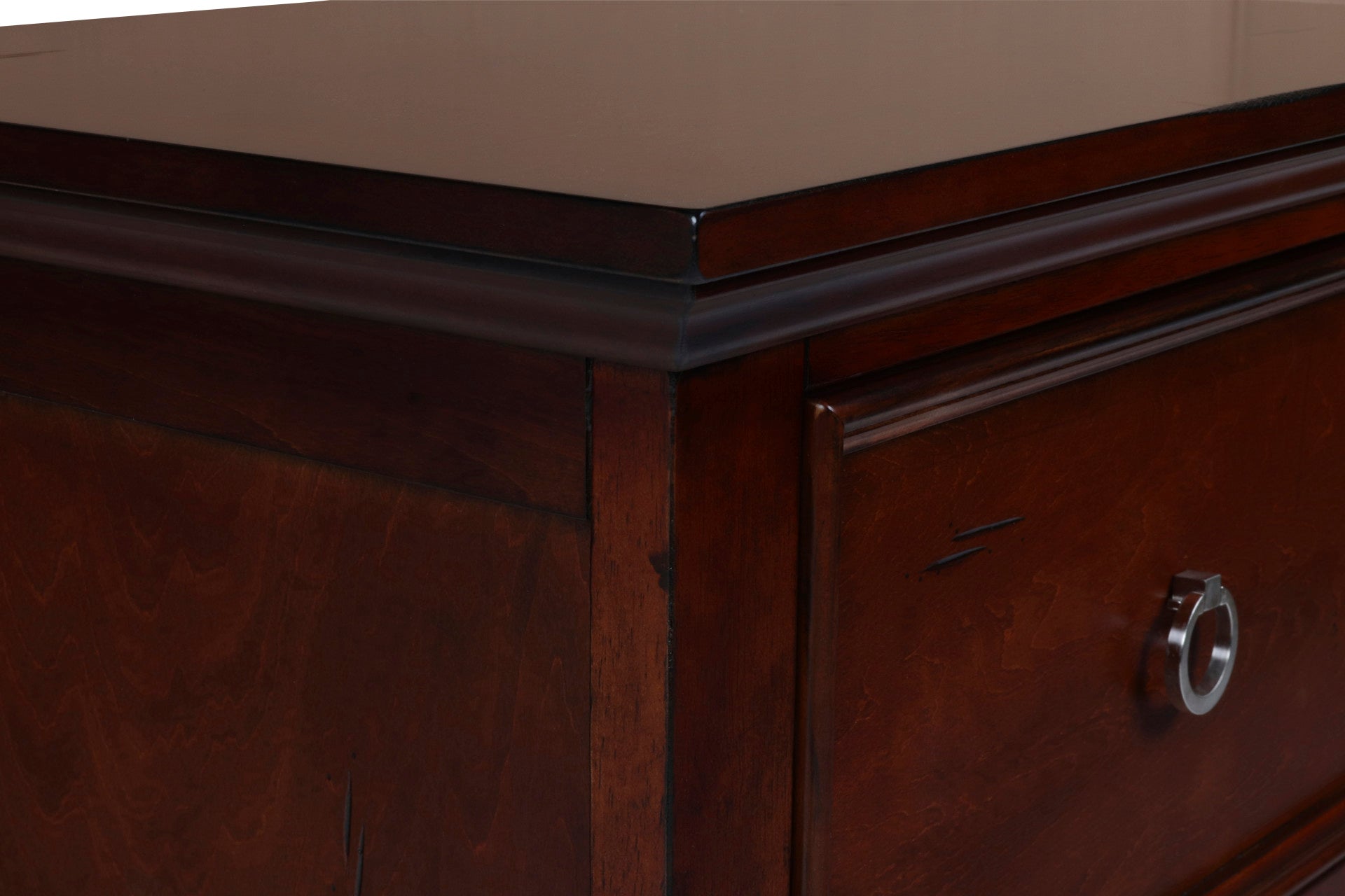 New Classic - TAMARACK CHERRY NIGHTSTAND - Dark Brown Wood - Nightstands - Additional View 5
