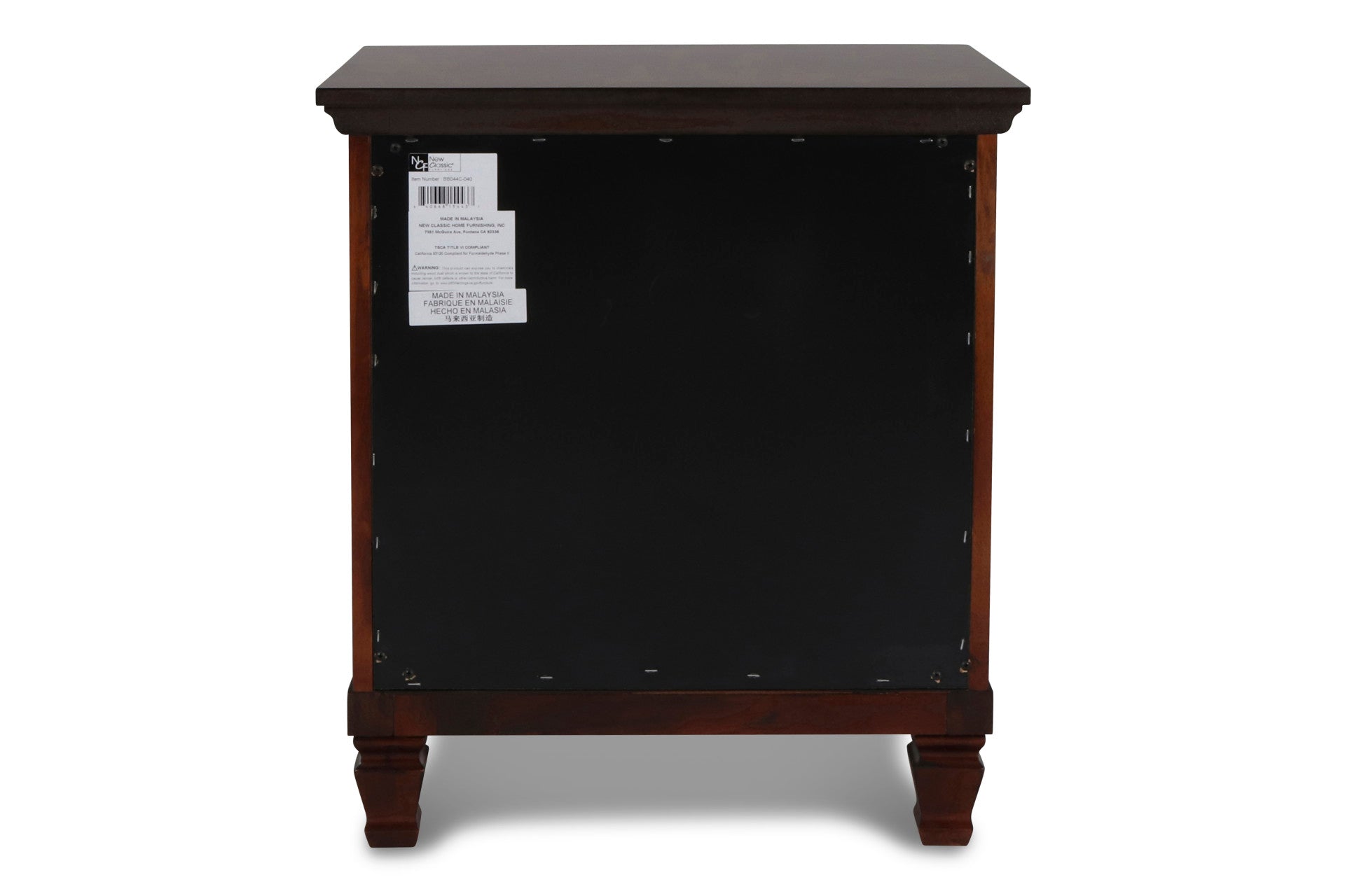 New Classic - TAMARACK CHERRY NIGHTSTAND - Dark Brown Wood - Nightstands - Additional View 6