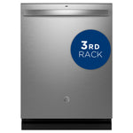 GE FINGERPRINT RESISTANT STAINLESS STEEL TOP CONTROL DISHWASHER - Pearl Silver - Dishwashers - Additional View 1