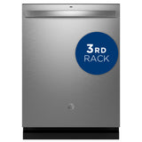 GE FINGERPRINT RESISTANT STAINLESS STEEL TOP CONTROL DISHWASHER - Pearl Silver - Dishwashers - Additional View 1