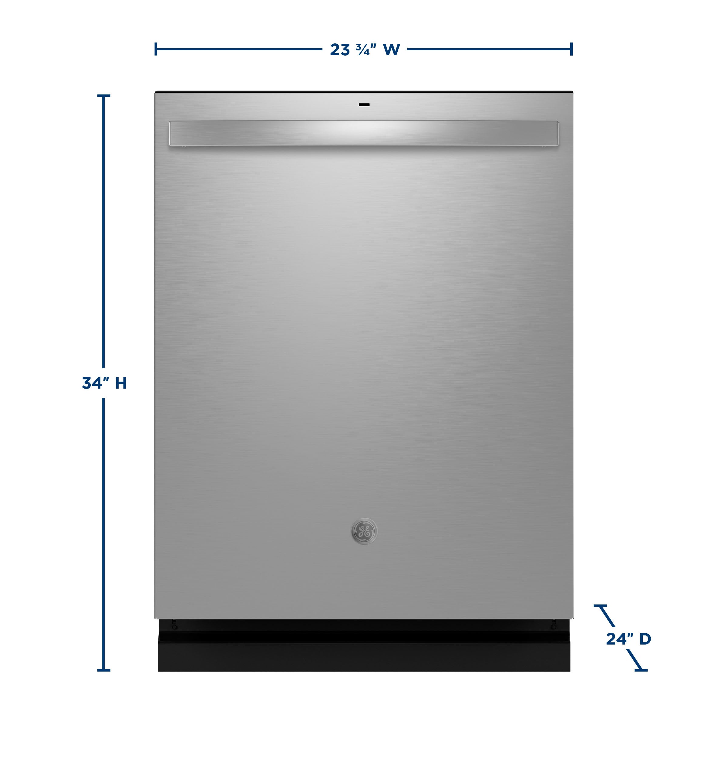 GE FINGERPRINT RESISTANT STAINLESS STEEL TOP CONTROL DISHWASHER - Pearl Silver - Dishwashers - Additional View 24