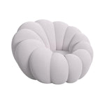 Elements International - Bubble Swivel Chair And Ottoman - Grey - Gray Fabric - Chair & Ottoman - Additional View 1