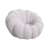 Elements International - Bubble Swivel Chair And Ottoman - Grey - Gray Fabric - Chair & Ottoman - Additional View 1