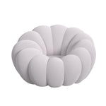 Elements International - Bubble Swivel Chair And Ottoman - Grey - Gray Fabric - Chair & Ottoman - Additional View 2