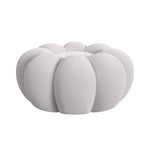 Elements International - Bubble Swivel Chair And Ottoman - Grey - Gray Fabric - Chair & Ottoman - Additional View 4
