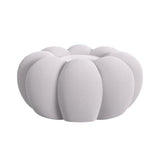 Elements International - Bubble Swivel Chair And Ottoman - Grey - Gray Fabric - Chair & Ottoman - Additional View 4