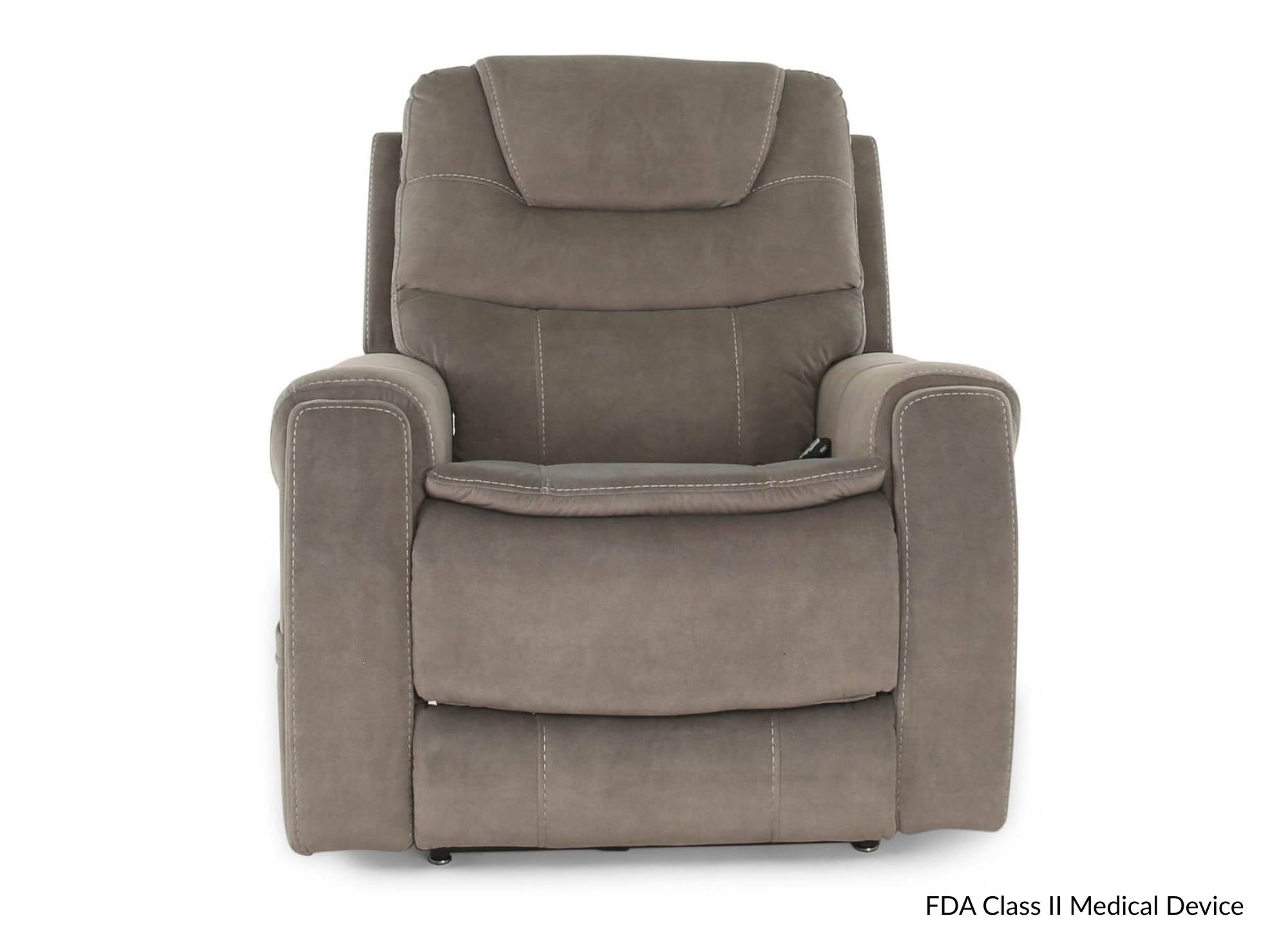 Elephant Lift Chair With Heat, Power Adjustable Headrest And Lumbar - Brown