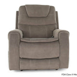 Elephant Lift Chair With Heat, Power Adjustable Headrest And Lumbar - Brown