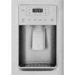 GE FINGERPRINT RESISTANT STAINLESS STEEL SIDE BY SIDE 25CU REFRIGERATOR - Pearl Silver - Refrigerators - Additional View 2