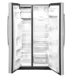 GE FINGERPRINT RESISTANT STAINLESS STEEL SIDE BY SIDE 25CU REFRIGERATOR - Pearl Silver - Refrigerators - Additional View 4