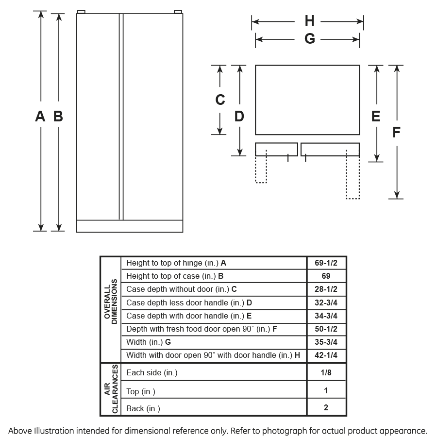 GE FINGERPRINT RESISTANT STAINLESS STEEL SIDE BY SIDE 25CU REFRIGERATOR - Pearl Silver - Refrigerators - Additional View 11