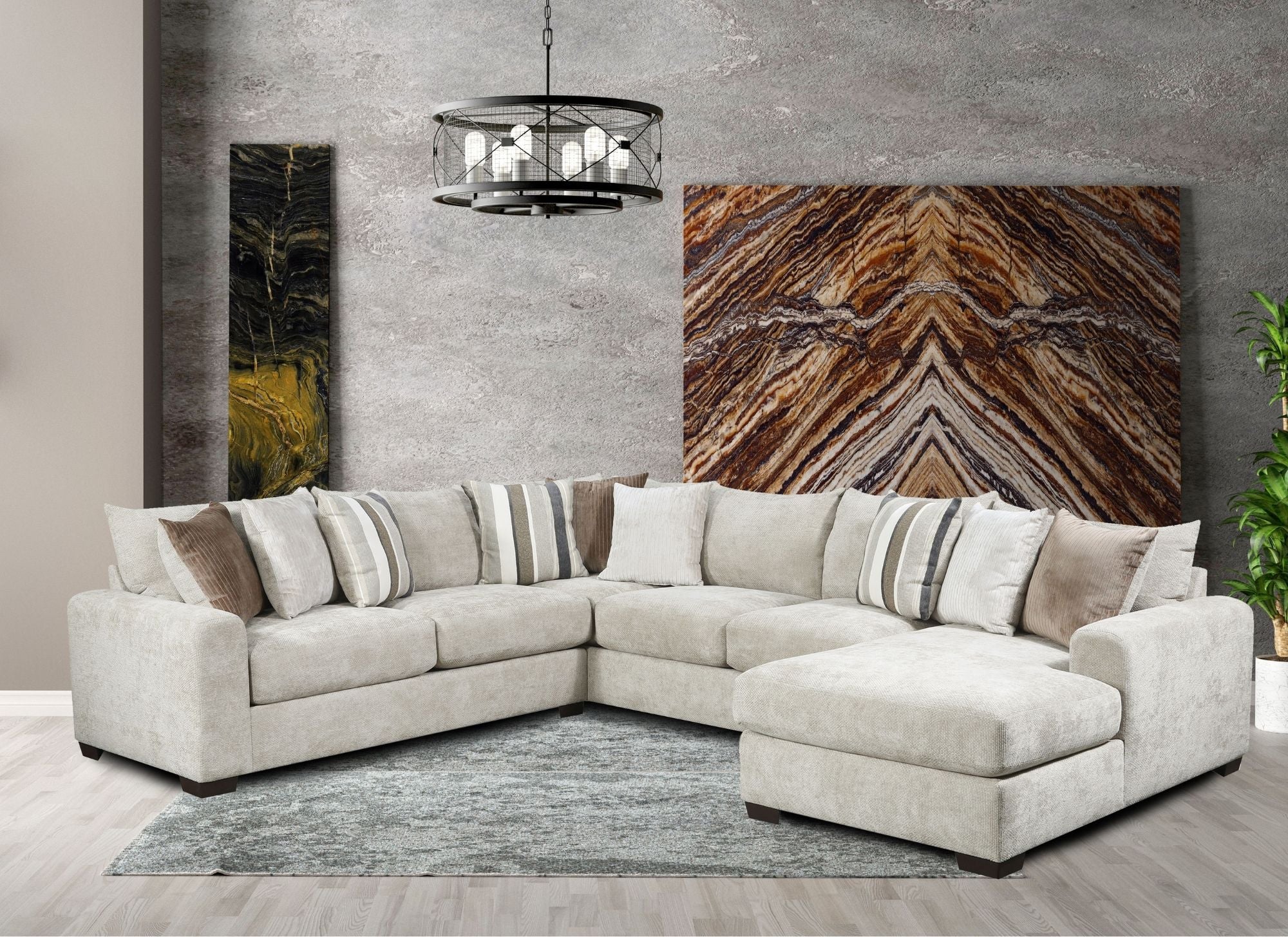 DAHLIA PEBBLE 3 PIECE SECTIONAL - Additional View 2