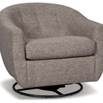 Ashley Furniture - UPSHUR TAUPE SWIVEL GLIDER ACCENT CHAIR - Light Brown Fabric - Chairs