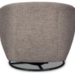 Ashley Furniture - UPSHUR TAUPE SWIVEL GLIDER ACCENT CHAIR - Light Brown Fabric - Chairs - Additional View 5