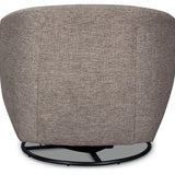 Ashley Furniture - UPSHUR TAUPE SWIVEL GLIDER ACCENT CHAIR - Light Brown Fabric - Chairs - Additional View 5