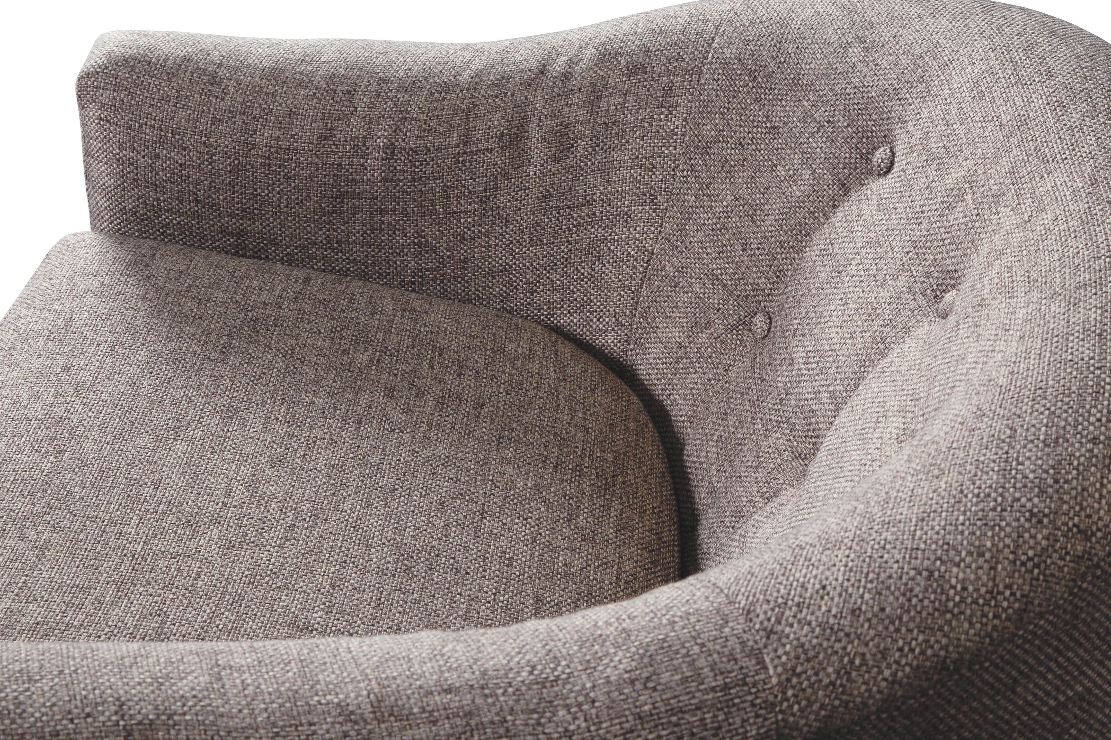 Ashley Furniture - UPSHUR TAUPE SWIVEL GLIDER ACCENT CHAIR - Light Brown Fabric - Chairs - Additional View 7