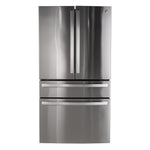 GE STAINLESS PROFILE FINGERPRINT RESISTANT STAINLESS STEEL 28.7CU 4 DOOR FRENCH DOOR REFRIGERATOR - Pearl Silver - Refrigerators - Additional View 31