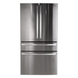 GE STAINLESS PROFILE FINGERPRINT RESISTANT STAINLESS STEEL 28.7CU 4 DOOR FRENCH DOOR REFRIGERATOR - Pearl Silver - Refrigerators - Additional View 31