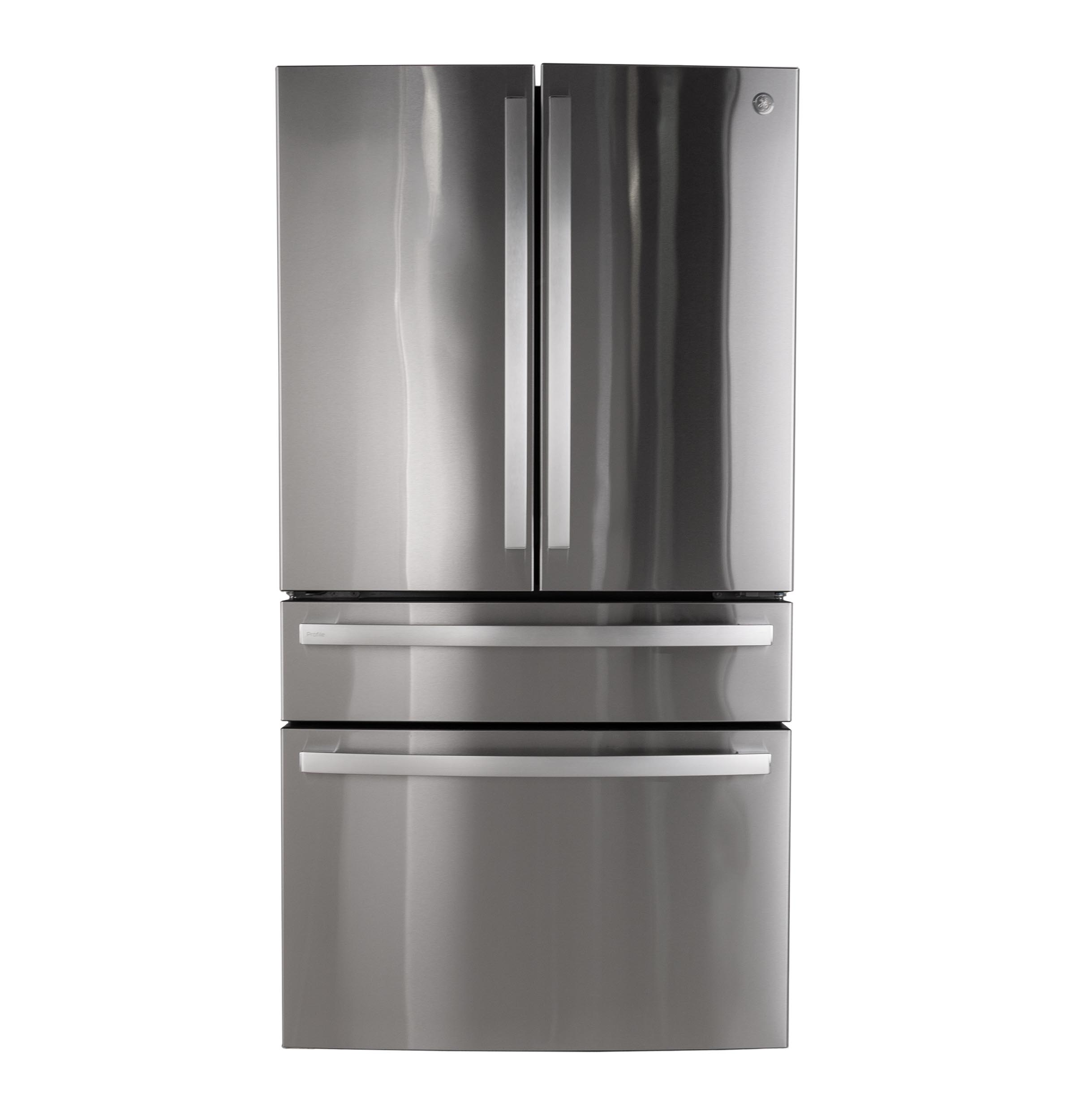 GE STAINLESS PROFILE FINGERPRINT RESISTANT STAINLESS STEEL 28.7CU 4 DOOR FRENCH DOOR REFRIGERATOR - Pearl Silver - Refrigerators - Additional View 31