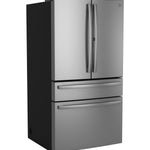 GE STAINLESS PROFILE FINGERPRINT RESISTANT STAINLESS STEEL 28.7CU 4 DOOR FRENCH DOOR REFRIGERATOR - Pearl Silver - Refrigerators - Additional View 21
