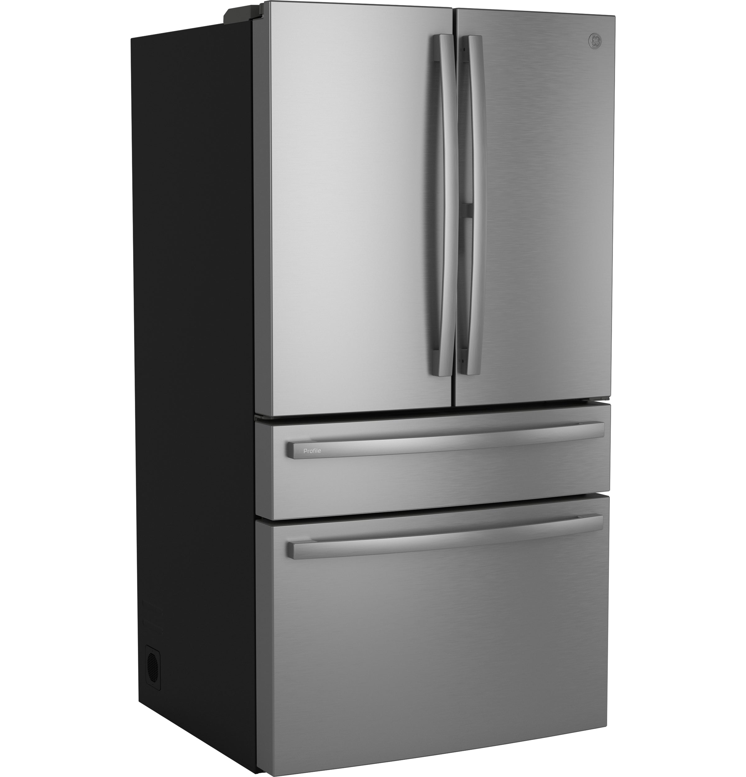 GE STAINLESS PROFILE FINGERPRINT RESISTANT STAINLESS STEEL 28.7CU 4 DOOR FRENCH DOOR REFRIGERATOR - Pearl Silver - Refrigerators - Additional View 21