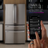 GE STAINLESS PROFILE FINGERPRINT RESISTANT STAINLESS STEEL 28.7CU 4 DOOR FRENCH DOOR REFRIGERATOR - Pearl Silver - Refrigerators - Additional View 23