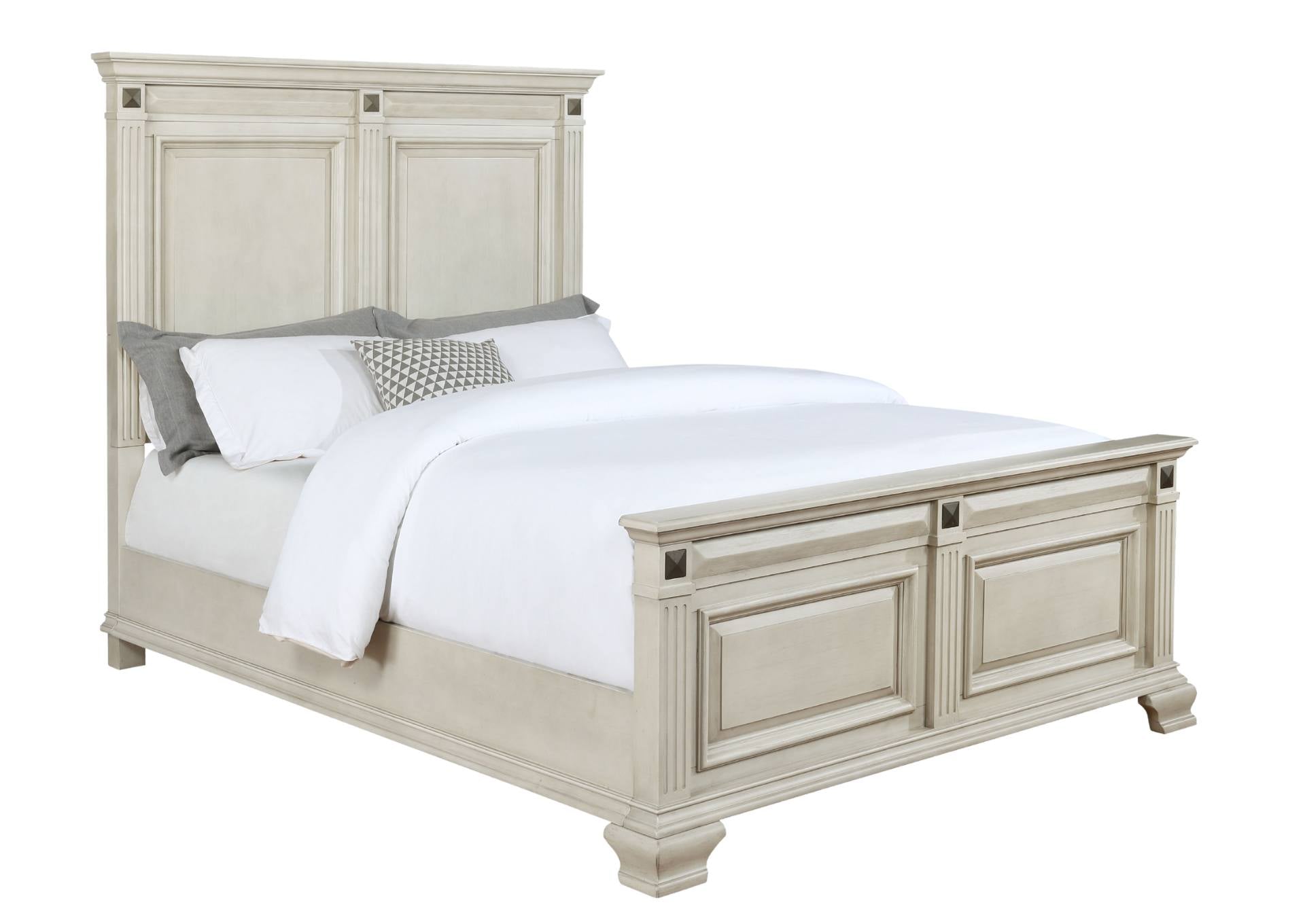 Halifax Queen Bed - White - Additional View 1