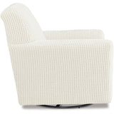 Ashley Furniture - HERSTOW IVORY SWIVEL GLIDER - White Fabric - Chairs - Additional View 3