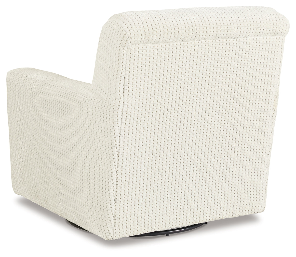Ashley Furniture - HERSTOW IVORY SWIVEL GLIDER - White Fabric - Chairs - Additional View 4